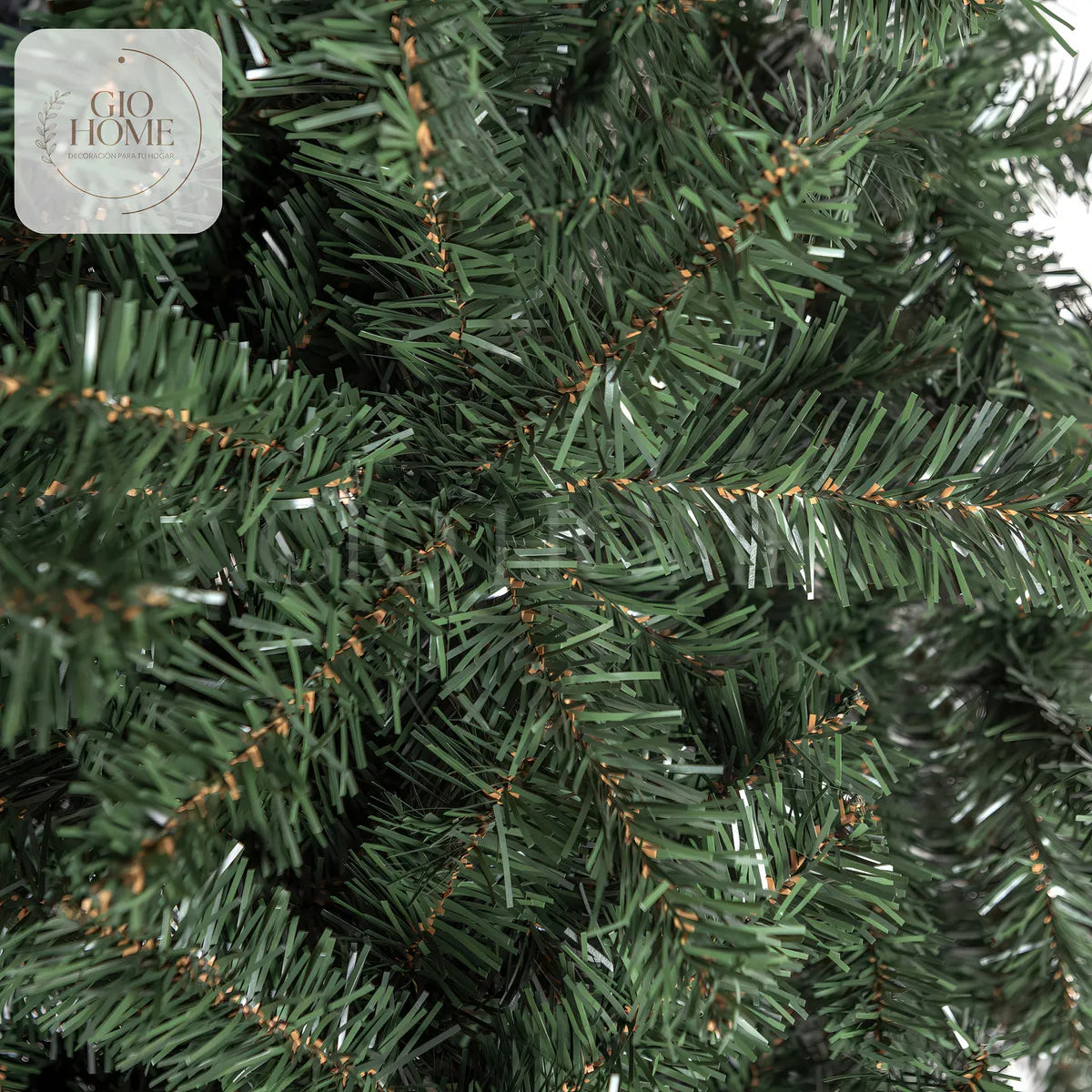 Arbol De Navidad Cascada 2.00m 843 Puntas Gio Home Pino Navideño Look Natural Base Metalica Artificial Para Decoracion Con Bolas Adornos Extension Cintas Bombillos Botas Campanas Luces Estrella Noel