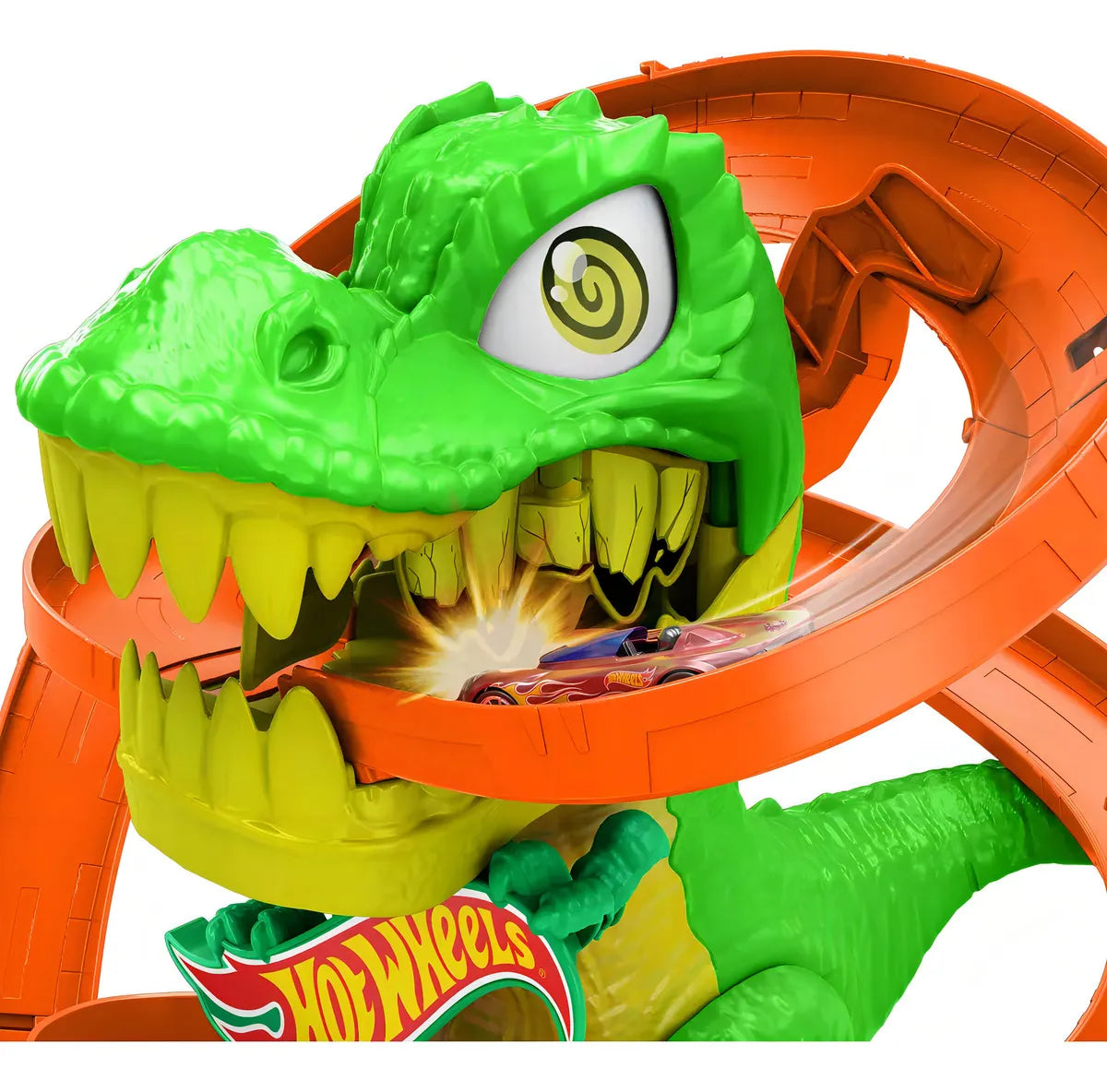 Hot Wheels Pista Jurassic World T-rex Vs Fire Station 36 Cm Color Multicolor