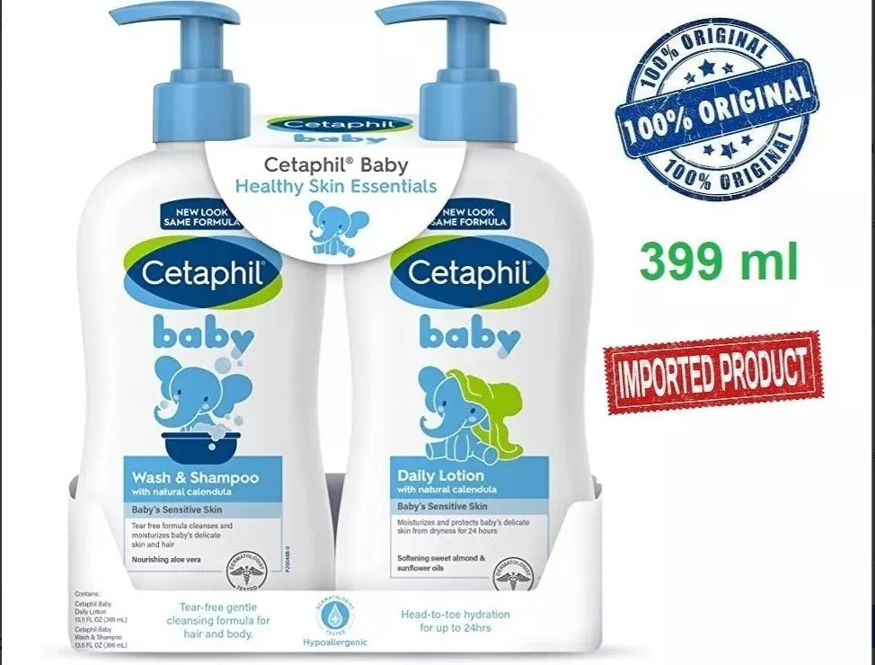 Kit Cetaphil Baby Shampoo Y Loción Suave Para Cuidado Diario