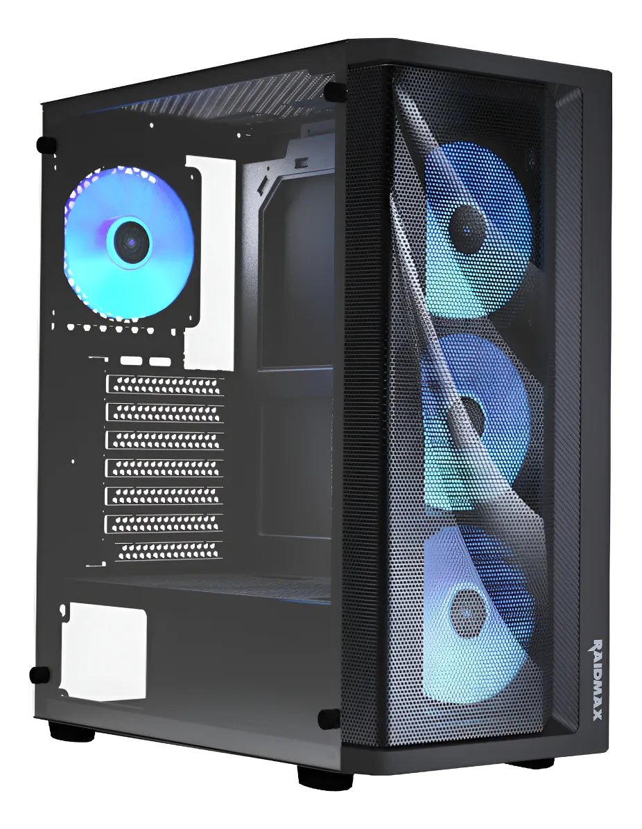 Gabinete Gamer Raidmax Meshian X922 4x Fan Argb Negro