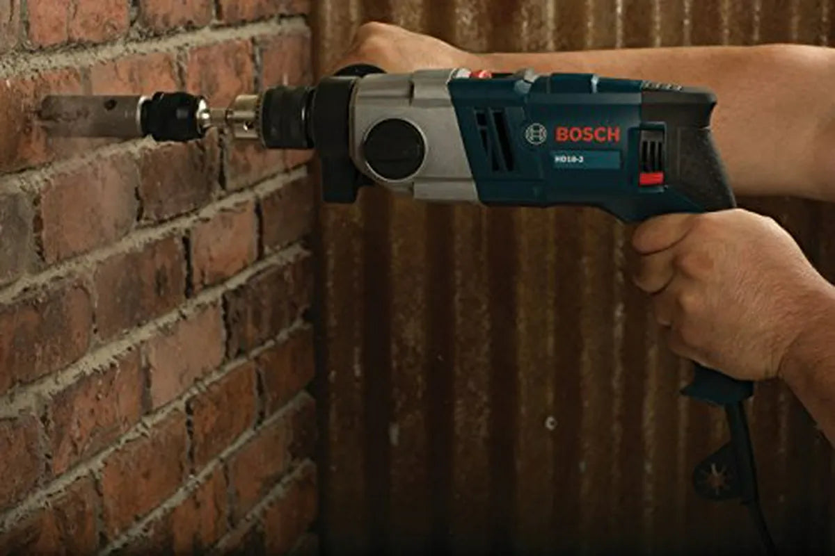 Taladro Percutor Bosch Hd18-2 De 2 Velocidades, 1/2 Pulgada