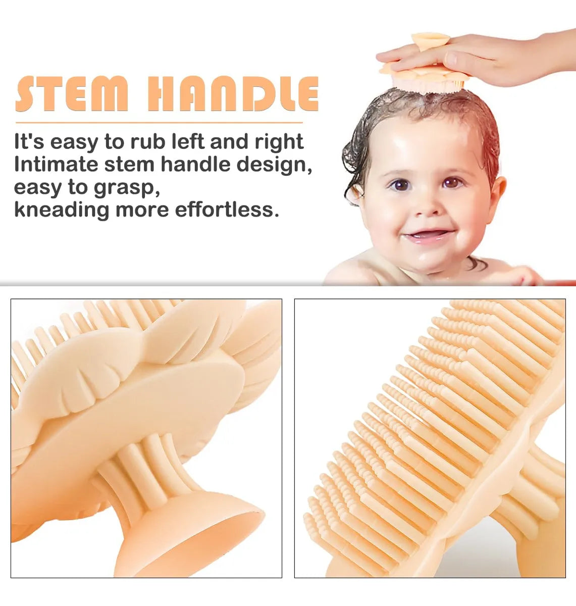 Cepillo De Silicona Suave Para Bebes