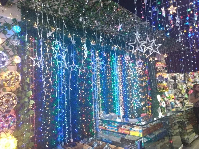 Luces Led Lineal 100 Azul 7 M Instalacion Navidad Navideña