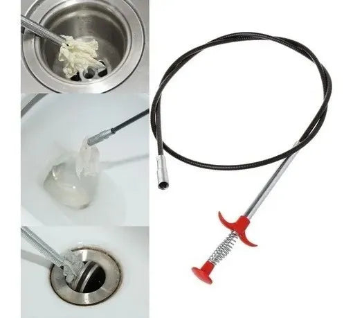Sonda Destapa Cañería Lavamanos, Baños, Tinas, Duchas 147 Cm