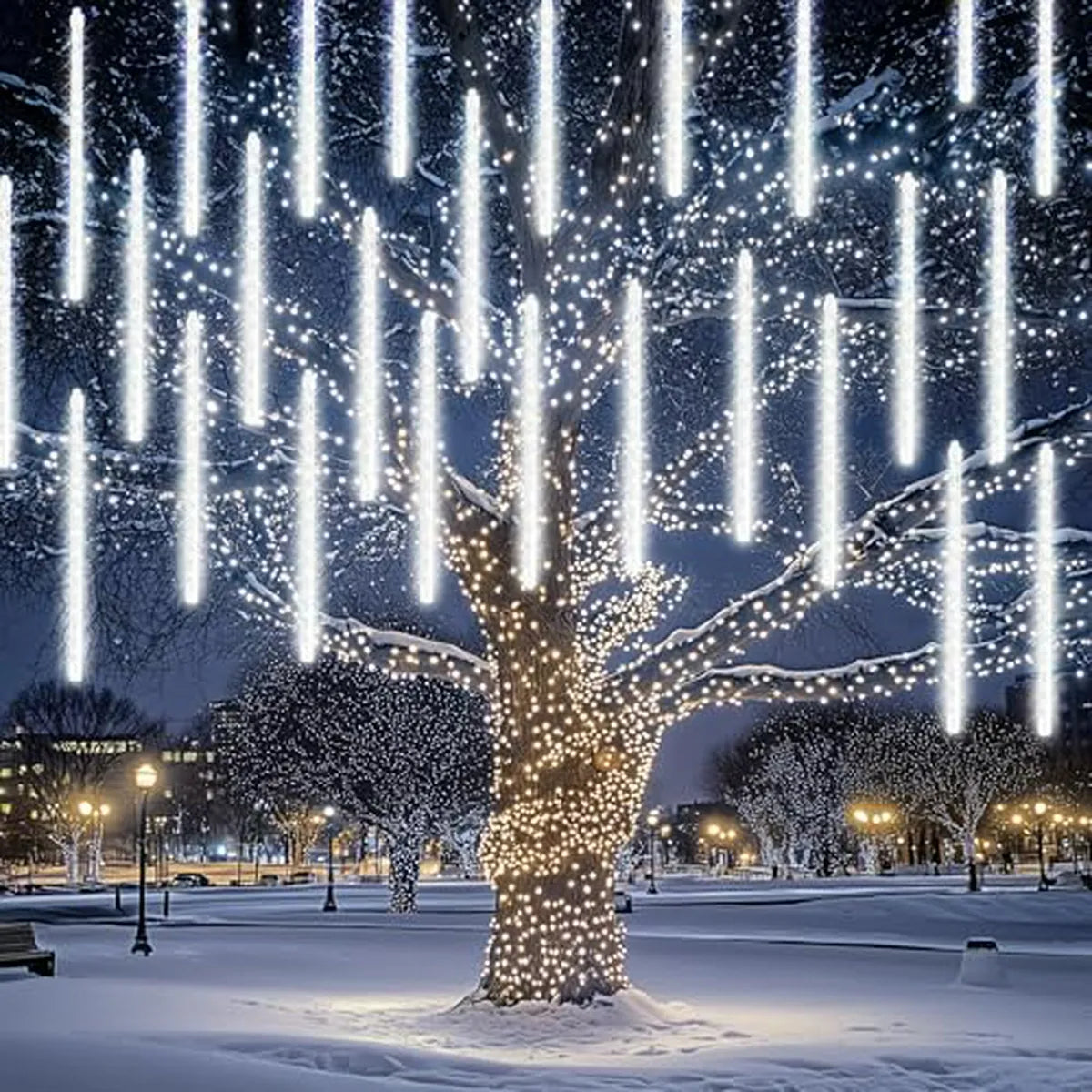 Luces Navideñas Dazzle Bright 864 Led, Lluvia De Meteoros 11