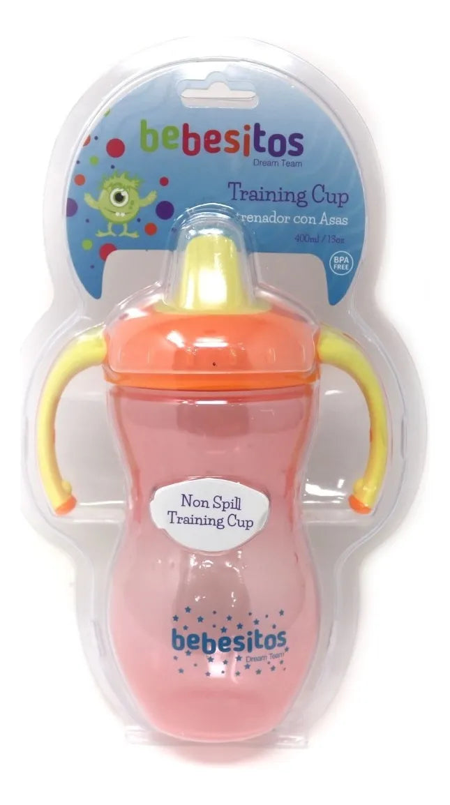 Vaso Entrenador Antiderrame 13 Oz Bebesitos Color Naranja
