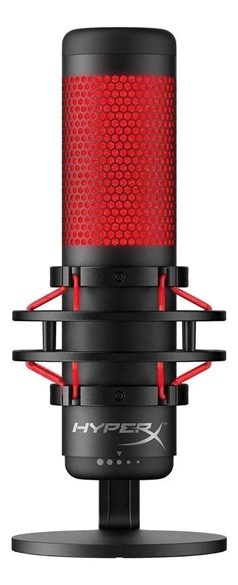 Micrófono HyperX Quadcast 4P5P6AA Condensador Bidireccional color negroS