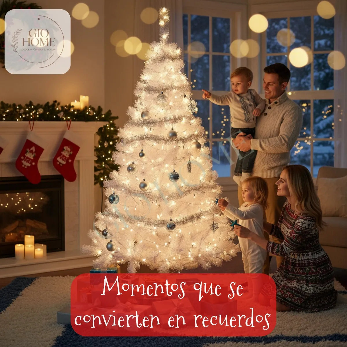 Arbol De Navidad Siberiano 2.00m 358 Puntas Gio Home Pino Navideño Look Natural Base Metalica Artificial Para Decoracion Con Bolas Adornos Extension Cintas Bombillos Botas Campanas Luces Estrella Noel