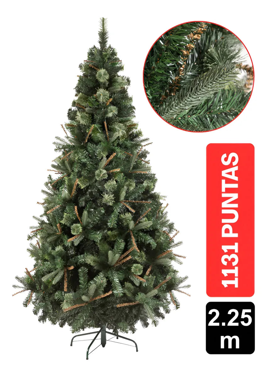 Árbol De Navidad Pino Himalaya 2.25m Verde 1131 Ramas