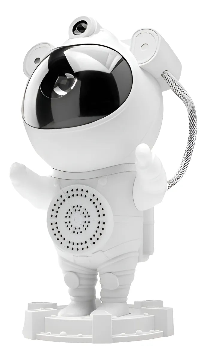 Lámpara Astronauta Proyector 360 De Estrellas Con Altavoz Bluetooth, Luz LED Multicolor Giratoria, Ideal Para Decoración De Cuartos, Regalo Original Para Niños Y Adultos.