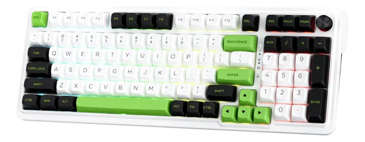 Teclado Redragon Eisa K686wgb-rgb-max Wireless Ingles Verde