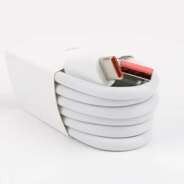 Cargador Celular Rápido 33w Compatible Xiaomi Genérico Usb C Blanco