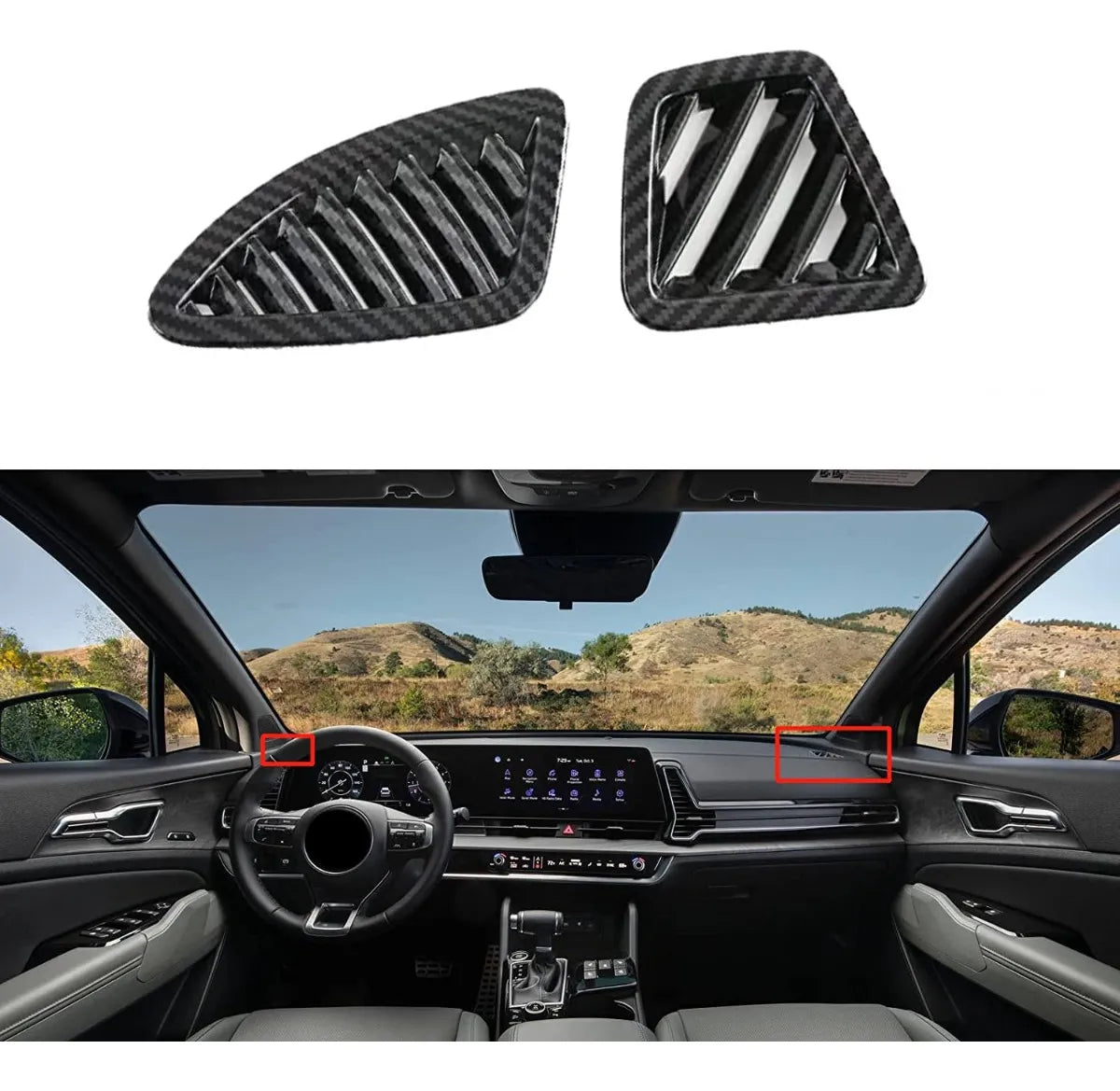 Accesorios Kia Sportage Cubierta Aire Acondicionado X 2 Pcs
