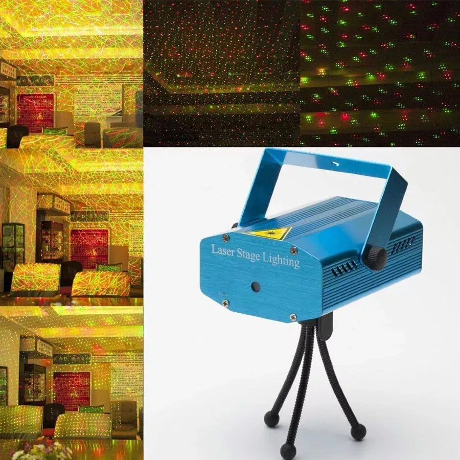 Proyector Laser Navideño O Multipuntos Laser Audioritmico 2