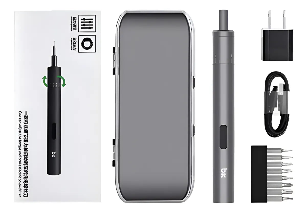 Set Destornillador Eléctrico Mini 27 Pzs Servicio Móvil - Gris