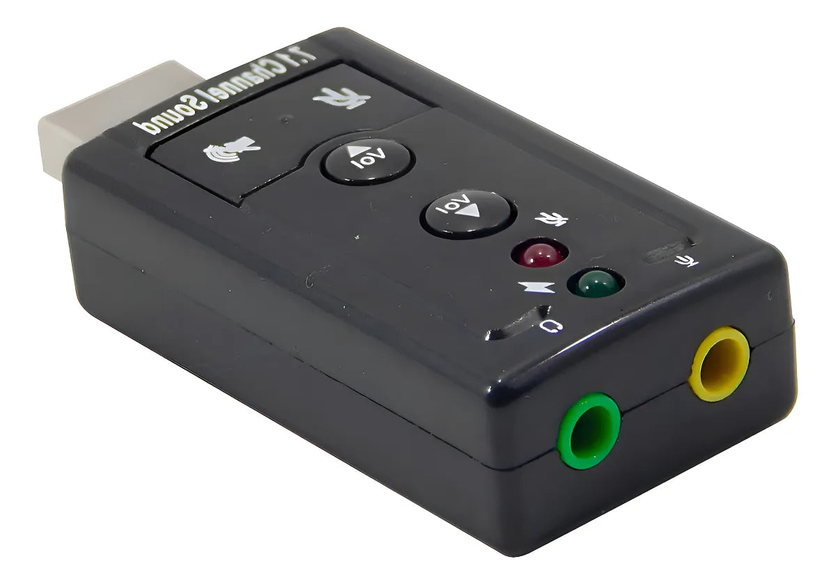 Adaptador de sonido USB 2.0 externo de 7.1 canales, con color negro NF-e