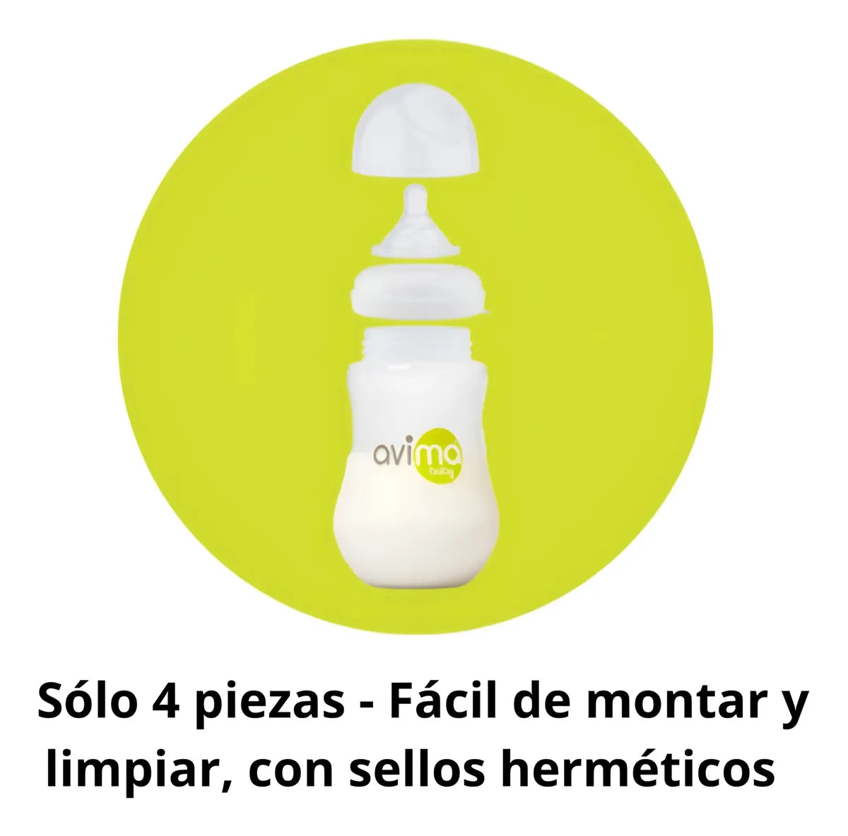 Biberon Tetero Anti Colicos Para Bebe Silicona Kit 8 Avima Blanco Con Letras