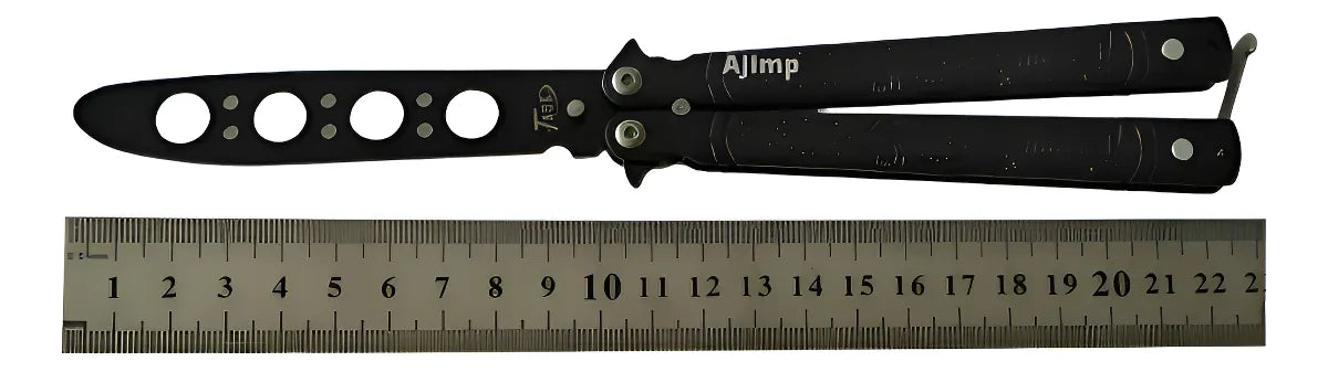 Cuchillo inalámbrico Butterfly de acero inoxidable para entrenamientos