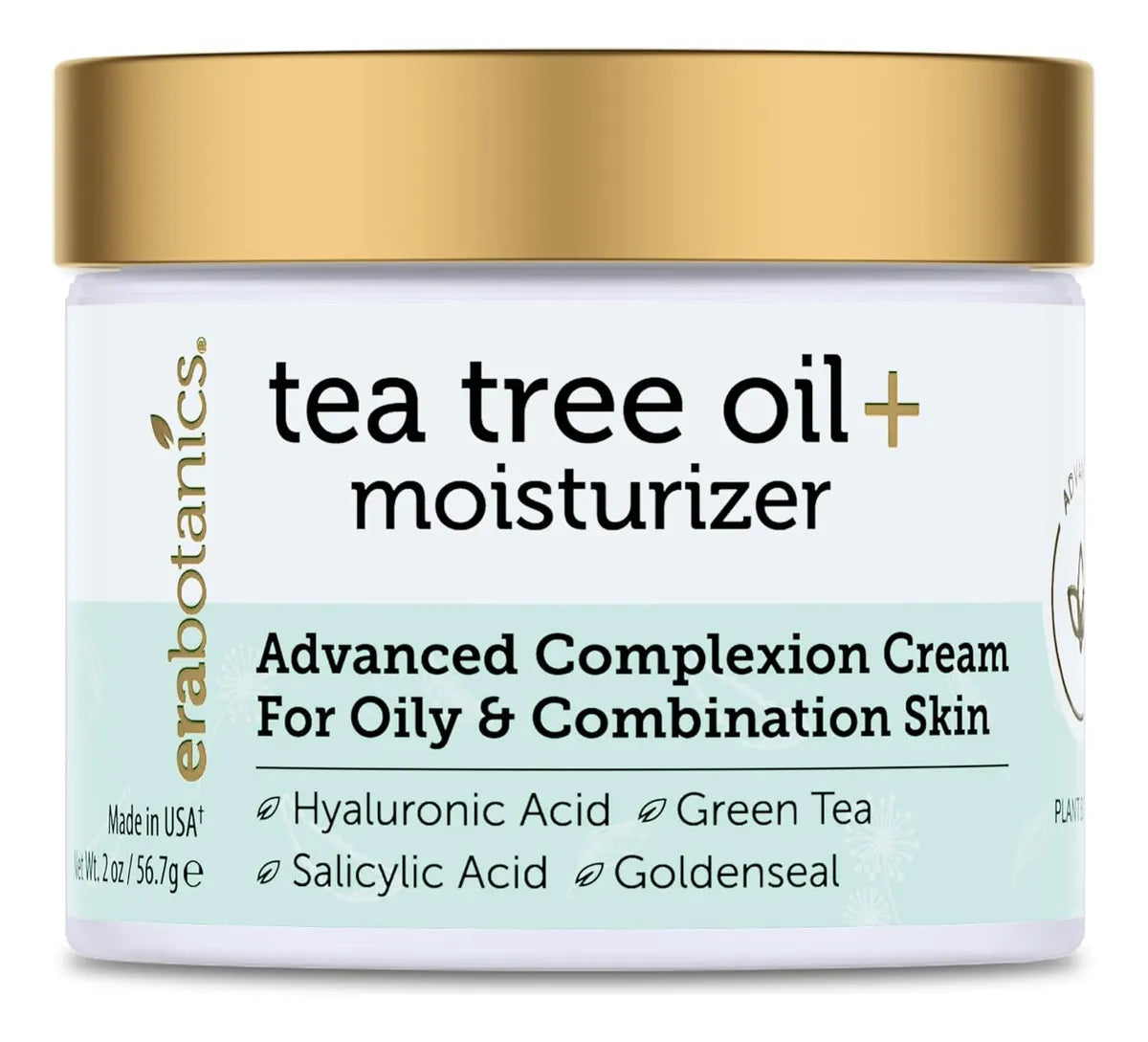 Crema Hidratante Era Organics Tea Tree Para Piel Grasa 7x
