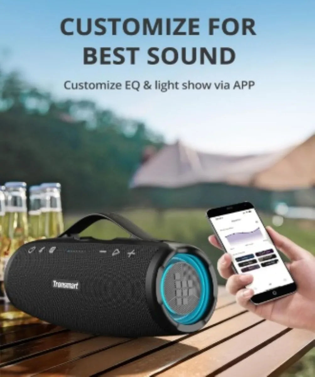 Parlante Tronsmart Mirtune S100 Bluetooth Portátil Ipx7 Negro