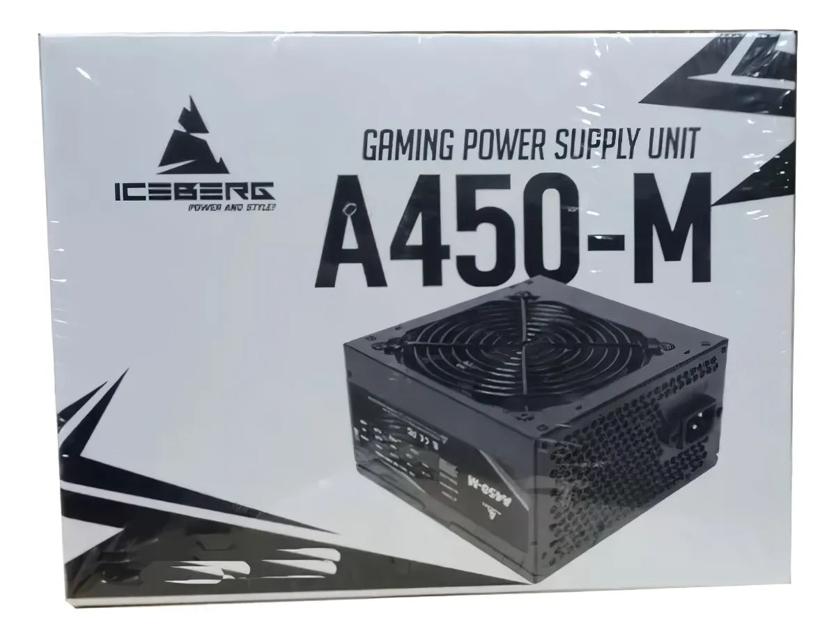 Fuente De Poder Retail Iceberg A450m (4 Sata, 2 Molex) Negro