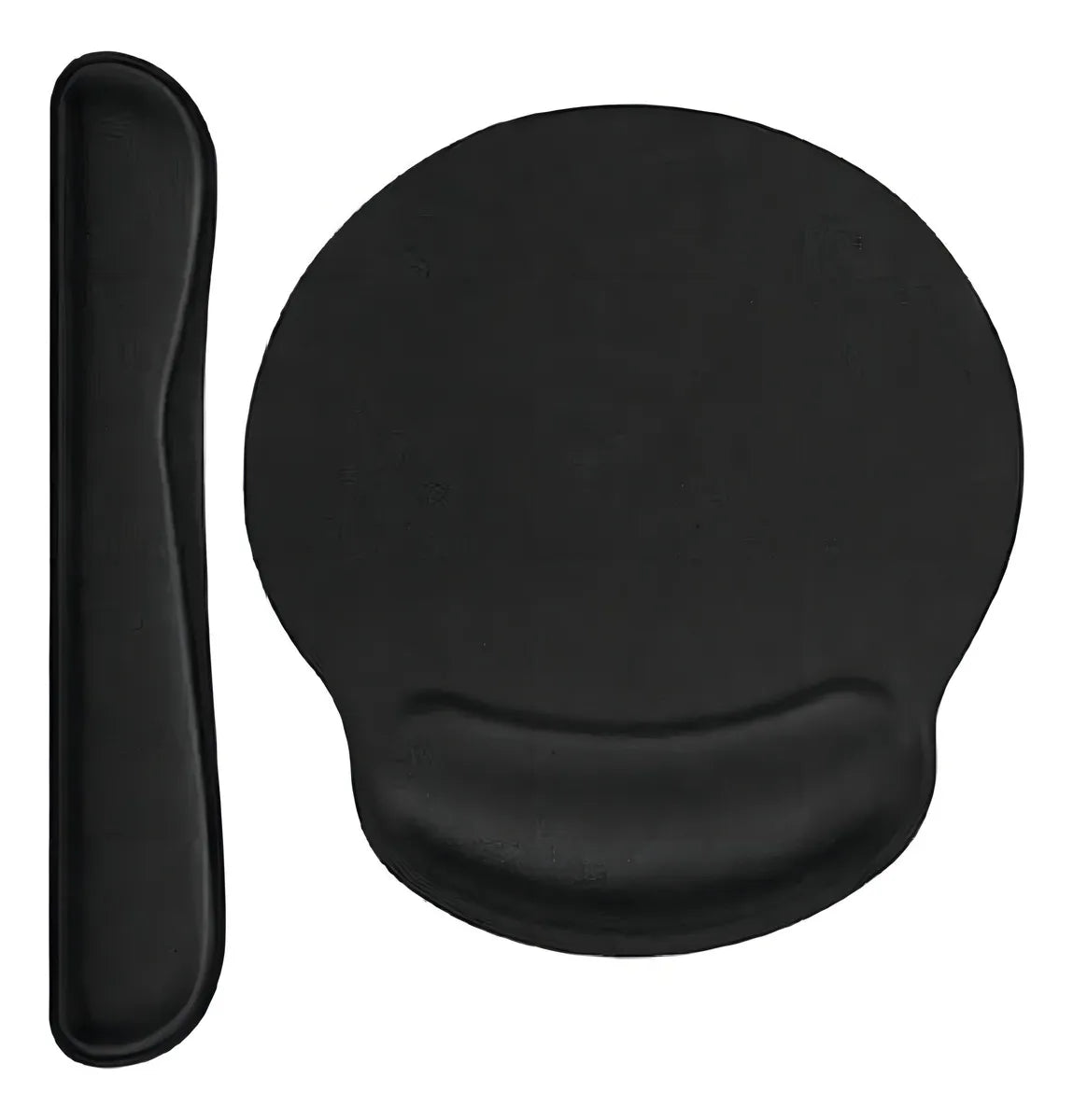 Kit Mouse Pad Y Reposa Muñecas De Teclado Ergonómico Color Colores Diseño Impreso Liso