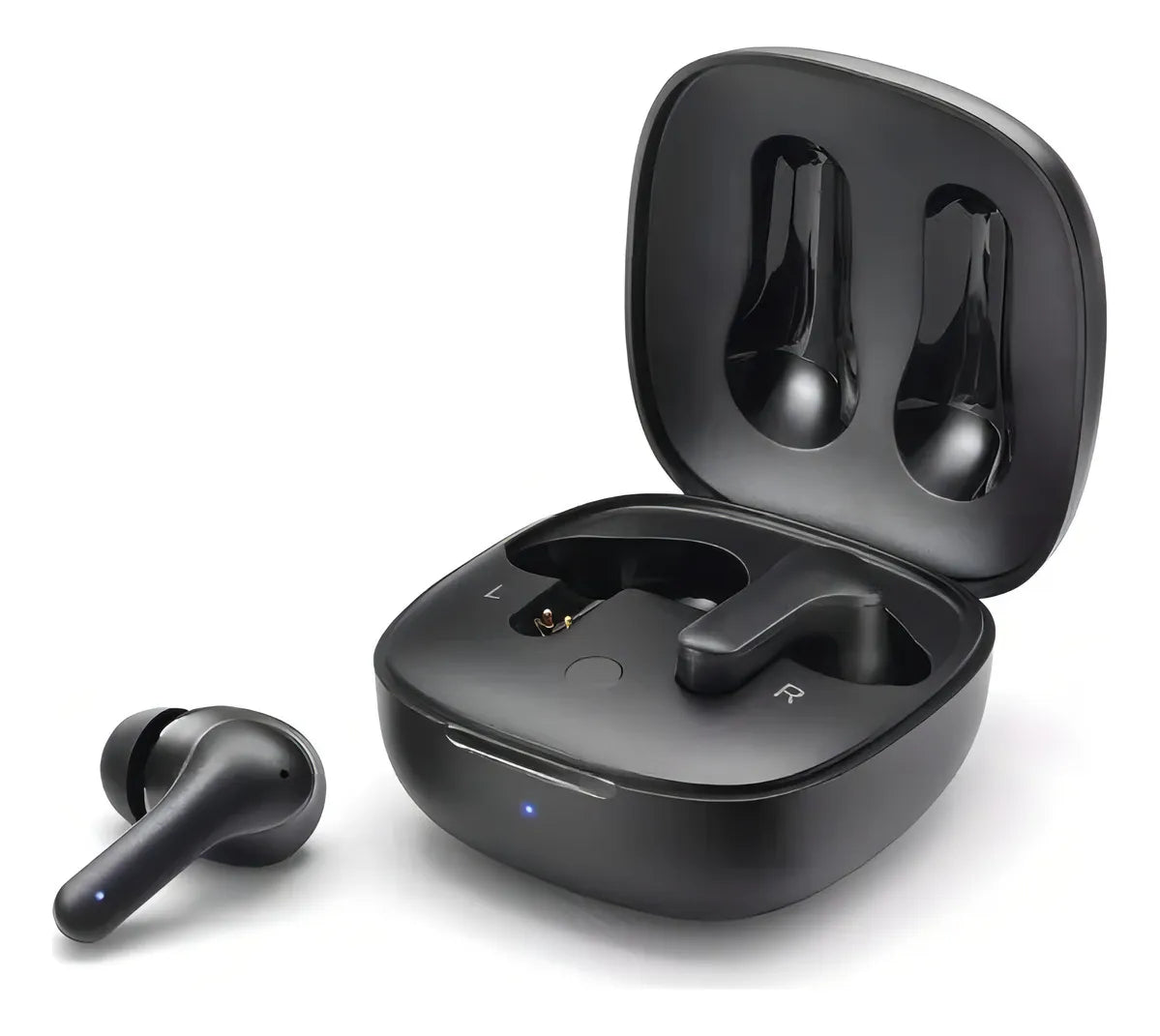 Auricular Motorola Bluetooth In-ear Buds 135 Micrófono Color Negro Luz Negro