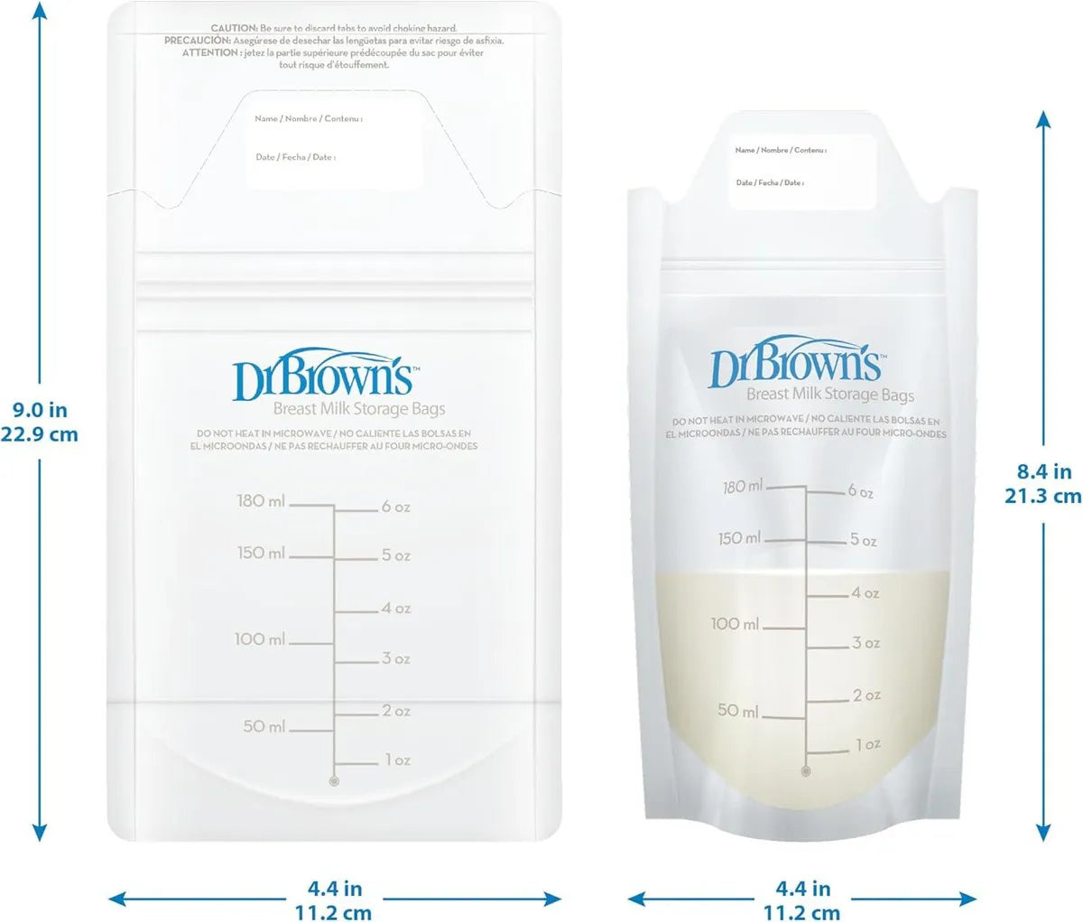 Dr Brown's 100 Bolsas Para Almacenar Leche Materna