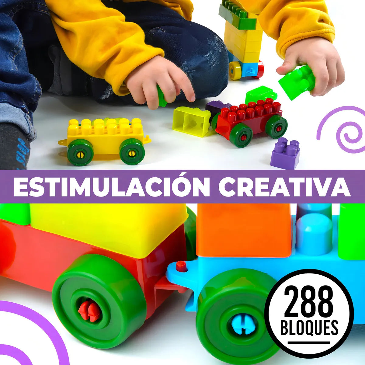 Armotodo Infantil 288 Bloques De Construcción, Juego Didáctico Para Niños Que Estimula Creatividad, Imaginación y Aprendizaje Lúdico, Desarrolla Motricidad Fina y Habilidades En Casa o Escuela