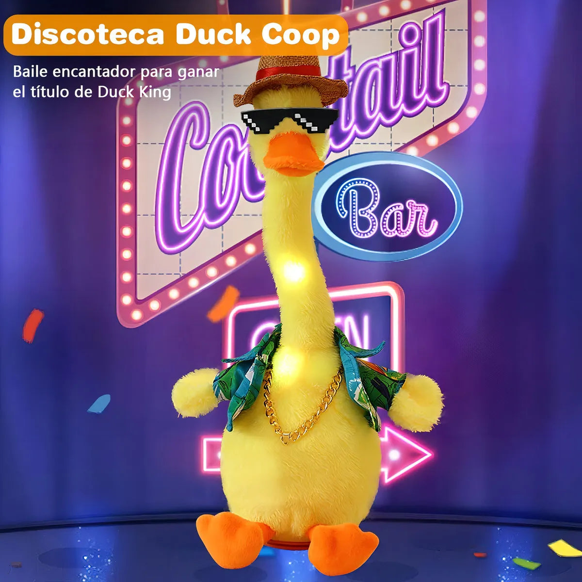 Pato Peluche De Juguete Bailarin Imita Sonidos