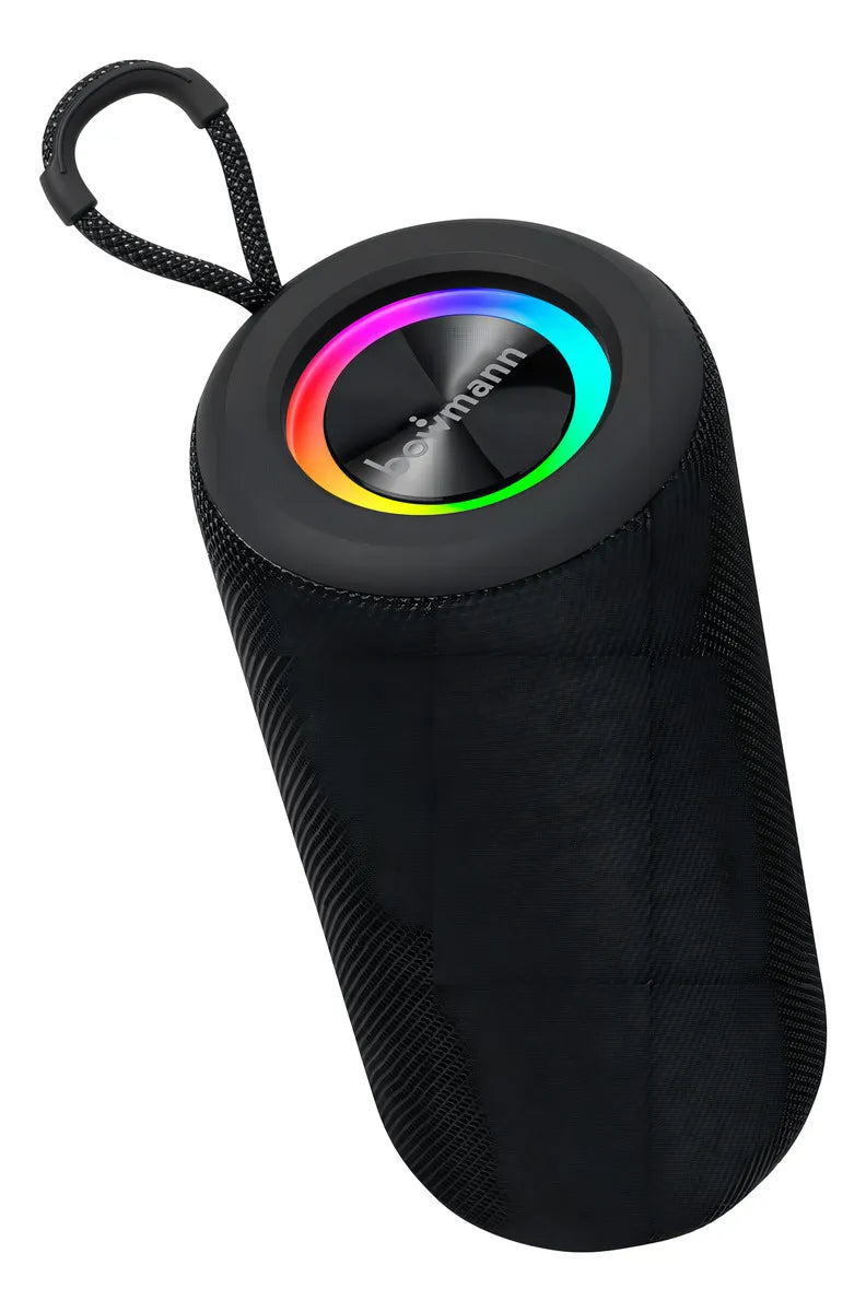 Parlante Bluetooth Tws Portatil Radio Usb Microfono Bowmann Color Negro