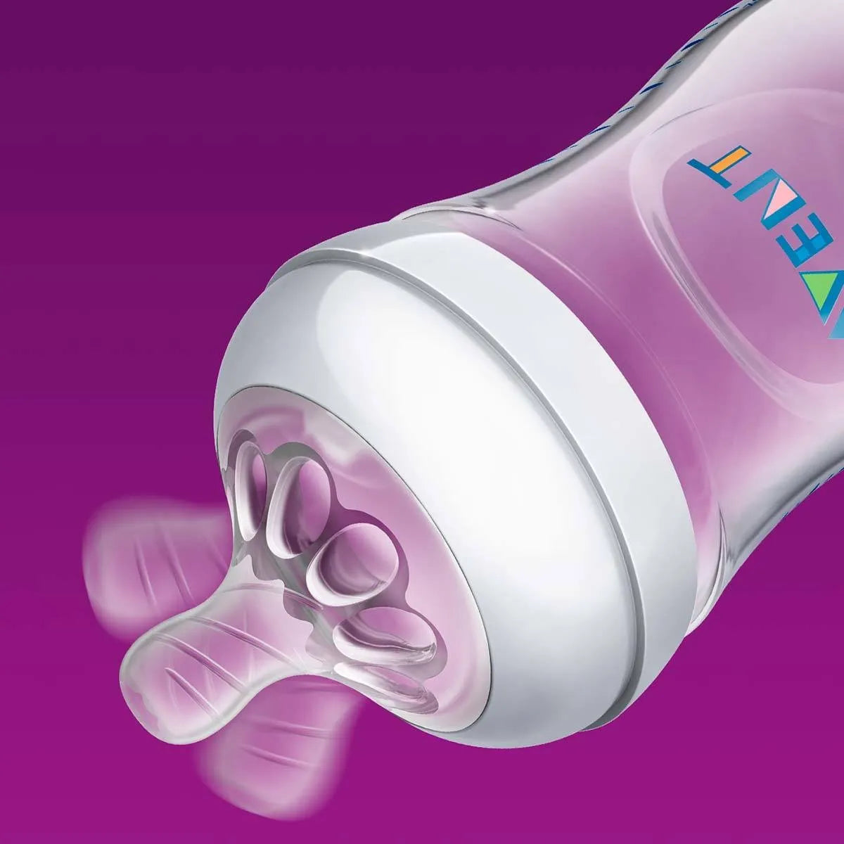 Tetero Biberón Philips Avent Natural 9oz Trasnparente Trasnparente