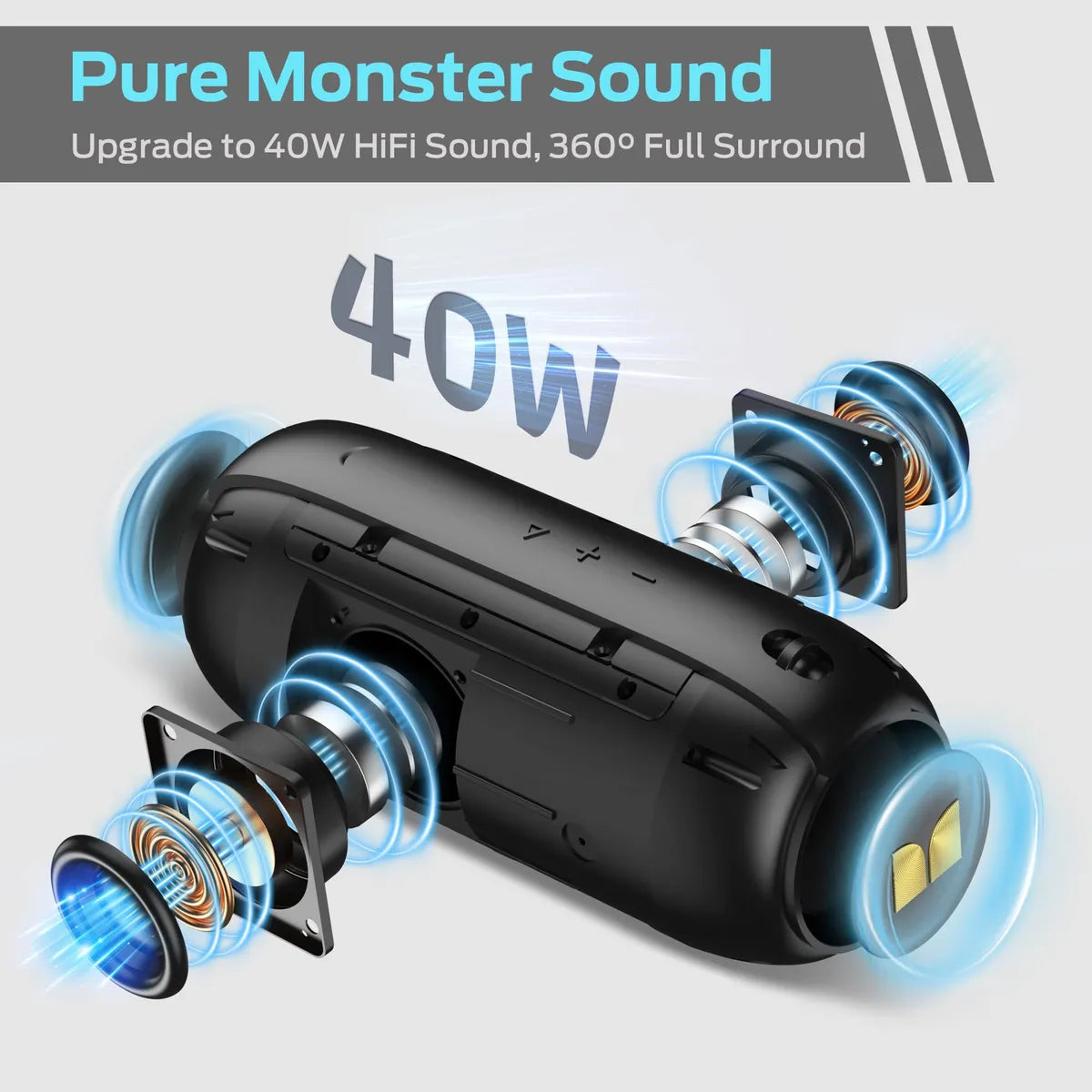 Altavoz Bluetooth Monster S320 40 W Impermeable 32 Horas