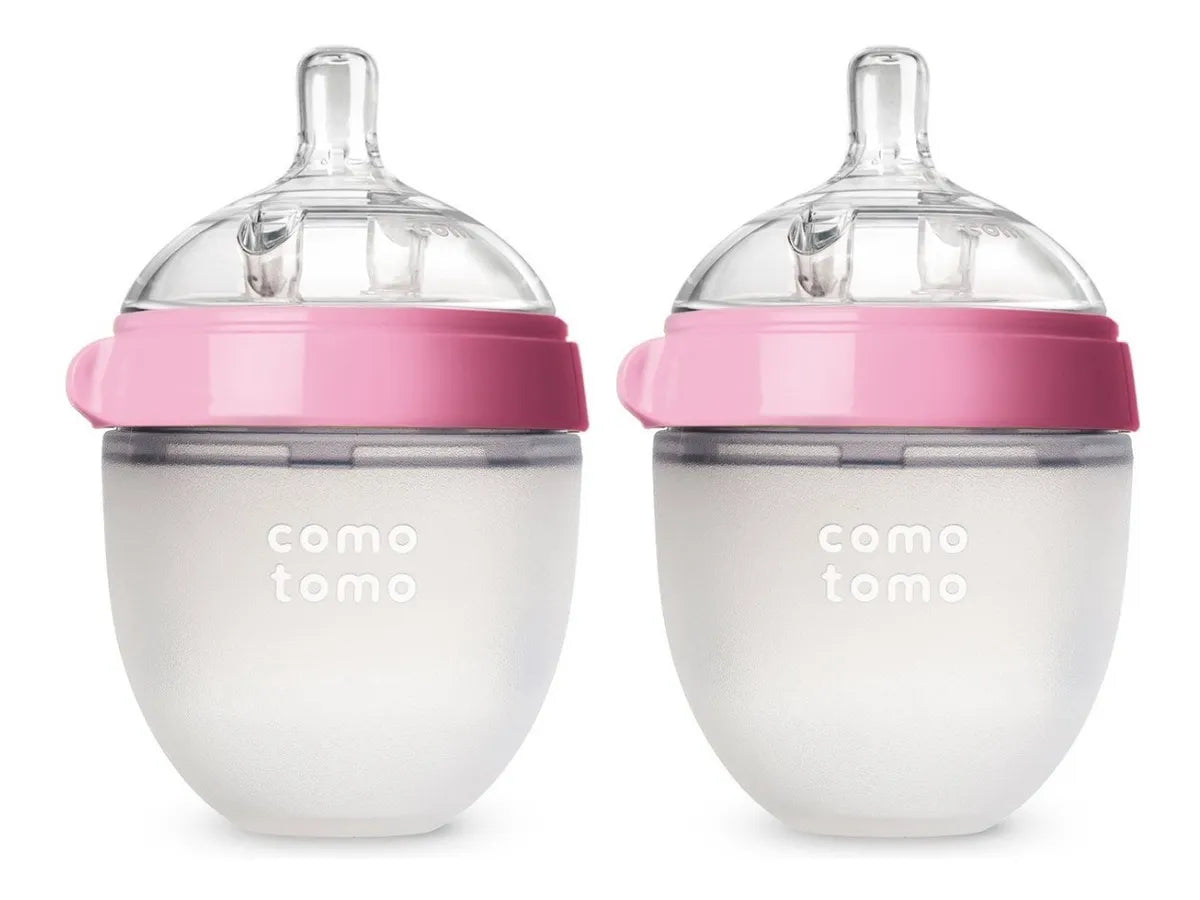 Comotomo 2 Biberones Baby Bottle Rosa 150ml