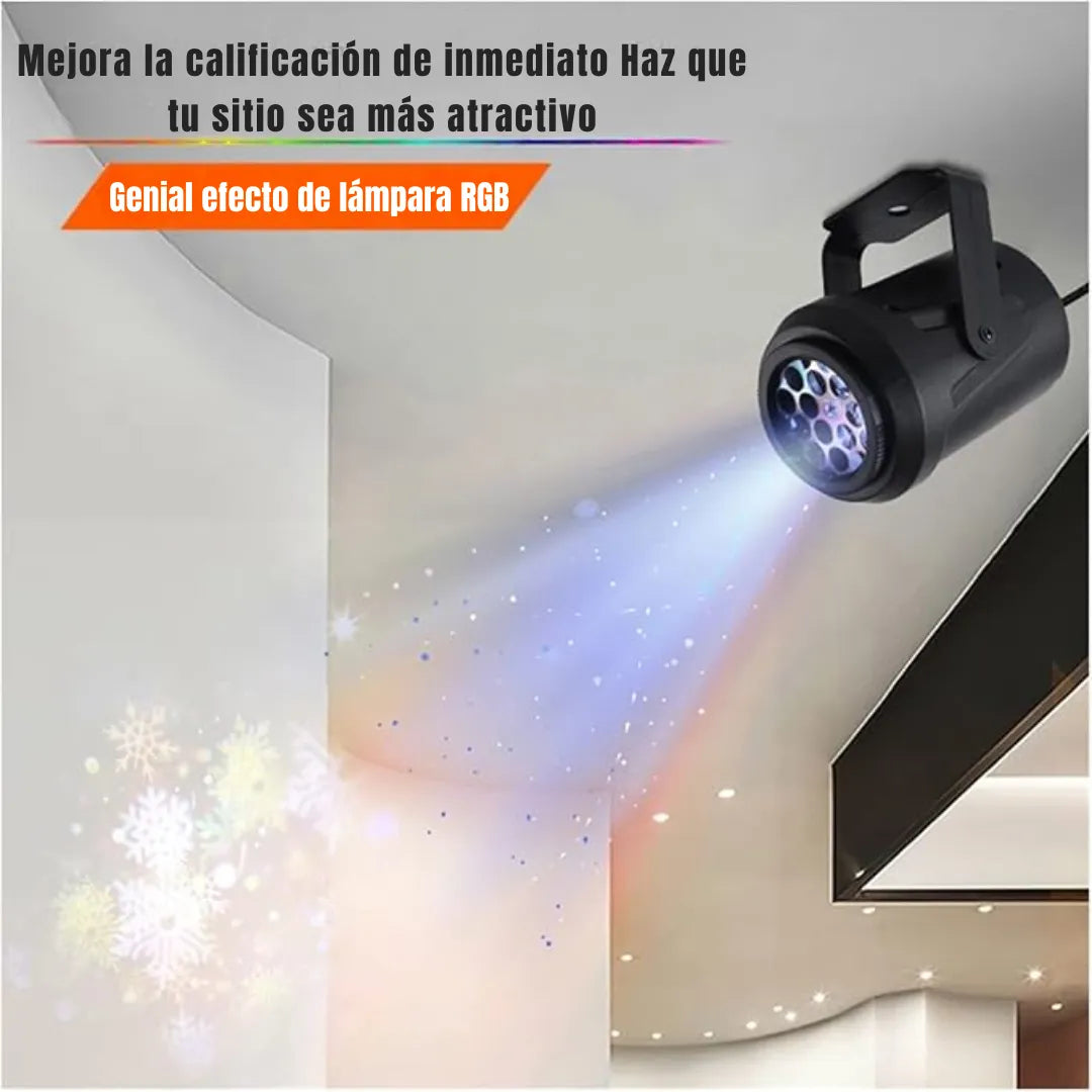 Luces De Proyector Navidad Decoración Giratoria 16 Patrones Multicolor