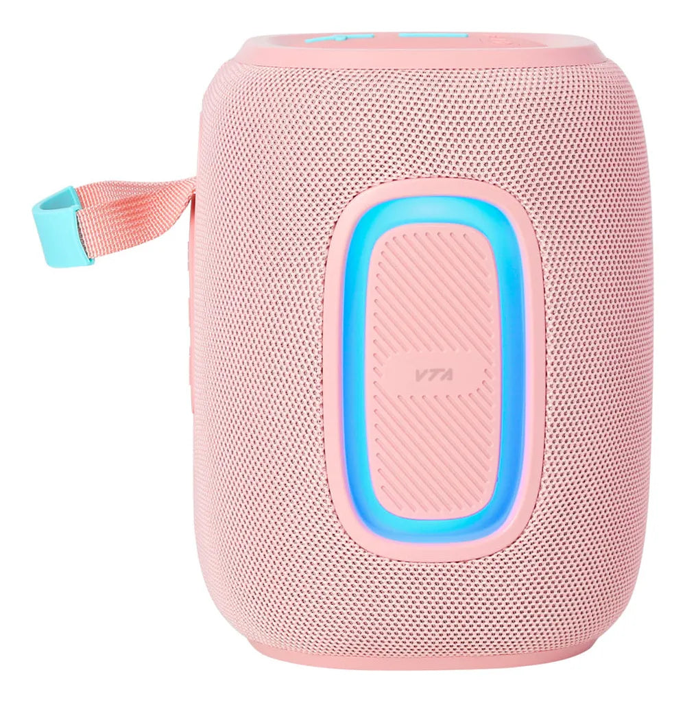 Parlante Recargable Rosado Vers Pro 25w Vta Con Luces Led Y Color Rosa