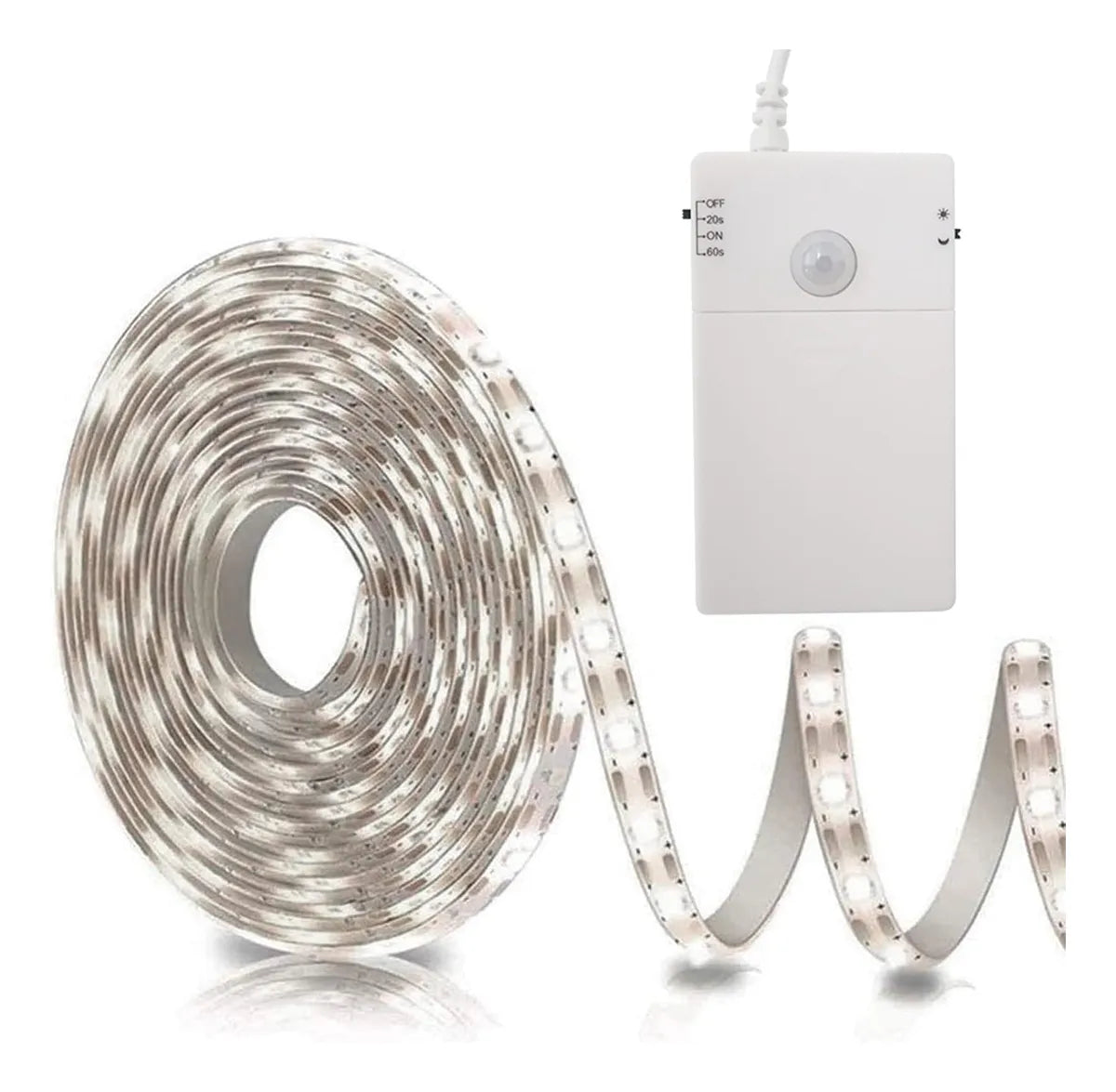 Cinta Led Tira De Luz Con Sensor De Movimiento 2m Usb Amarillo