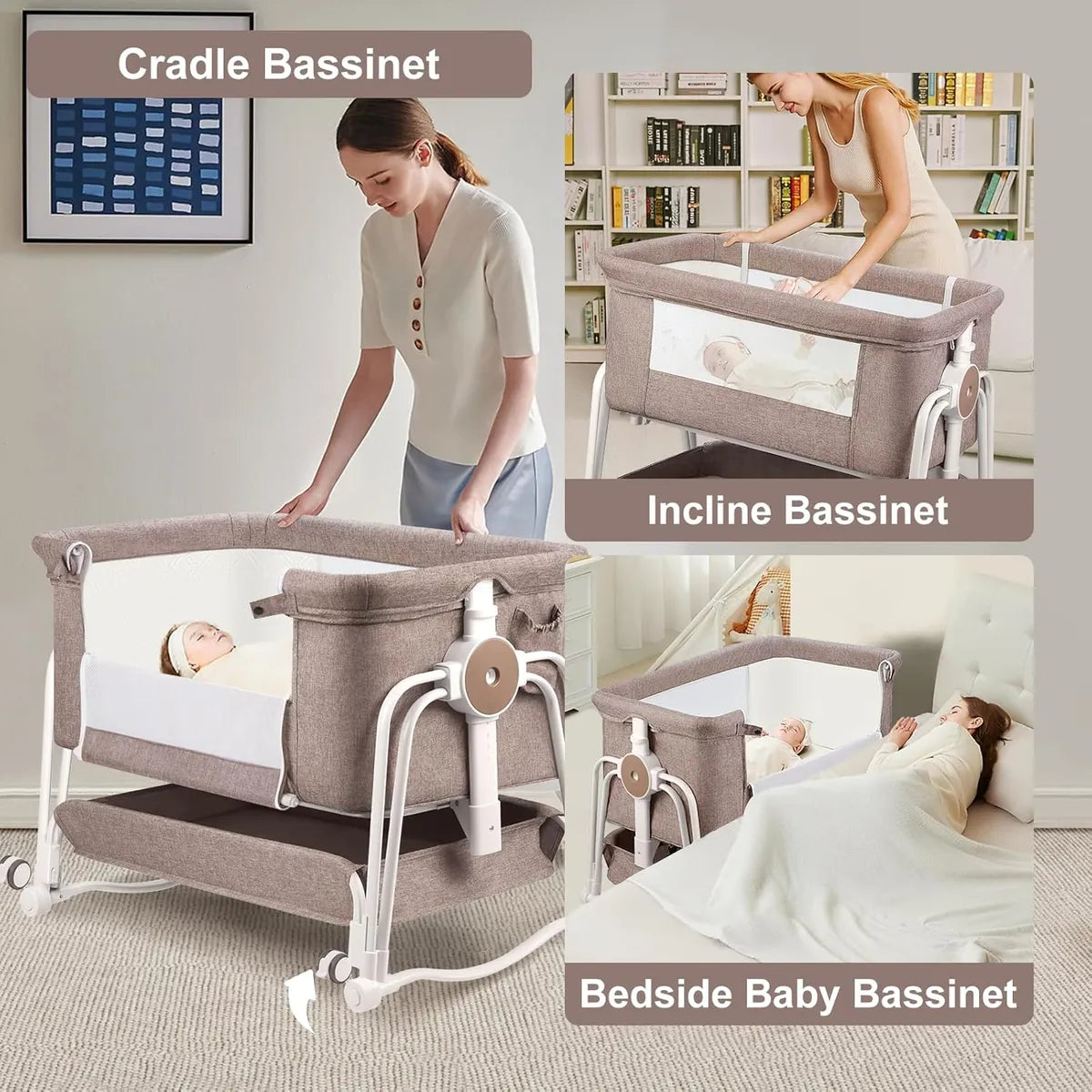 Cuna Lateral 4 En 1 Ultra Funcional Para Bebés
