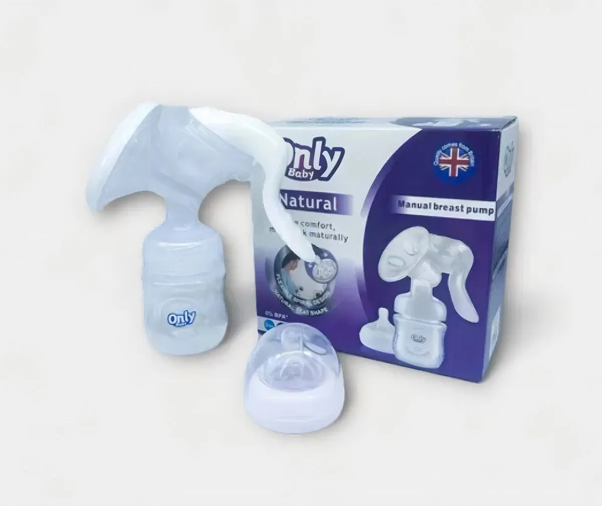 Extractor De Leche Manual + Pezoneras Par Con Cajita