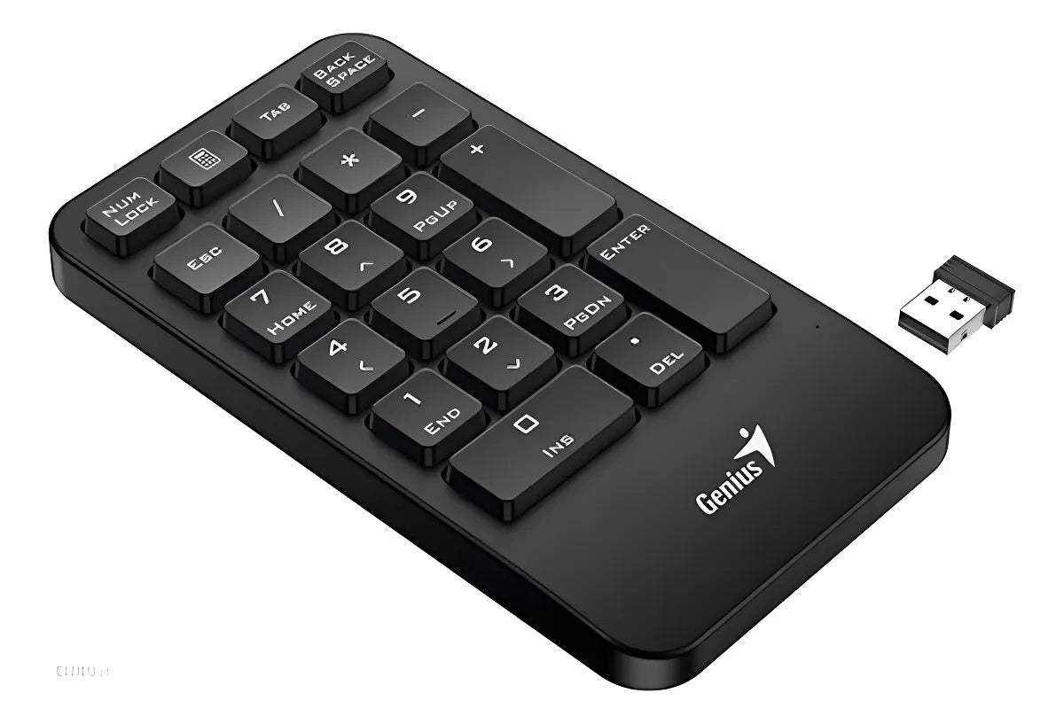 Teclado Numerico Inalambrico Para Pc O Notebook Genius 1000 Teclado Negro Idioma Español Latinoamérica