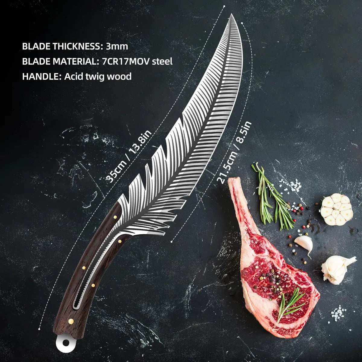 Zarfand Cuchillos De Chef Profesionales, Cuchillo De Deshues
