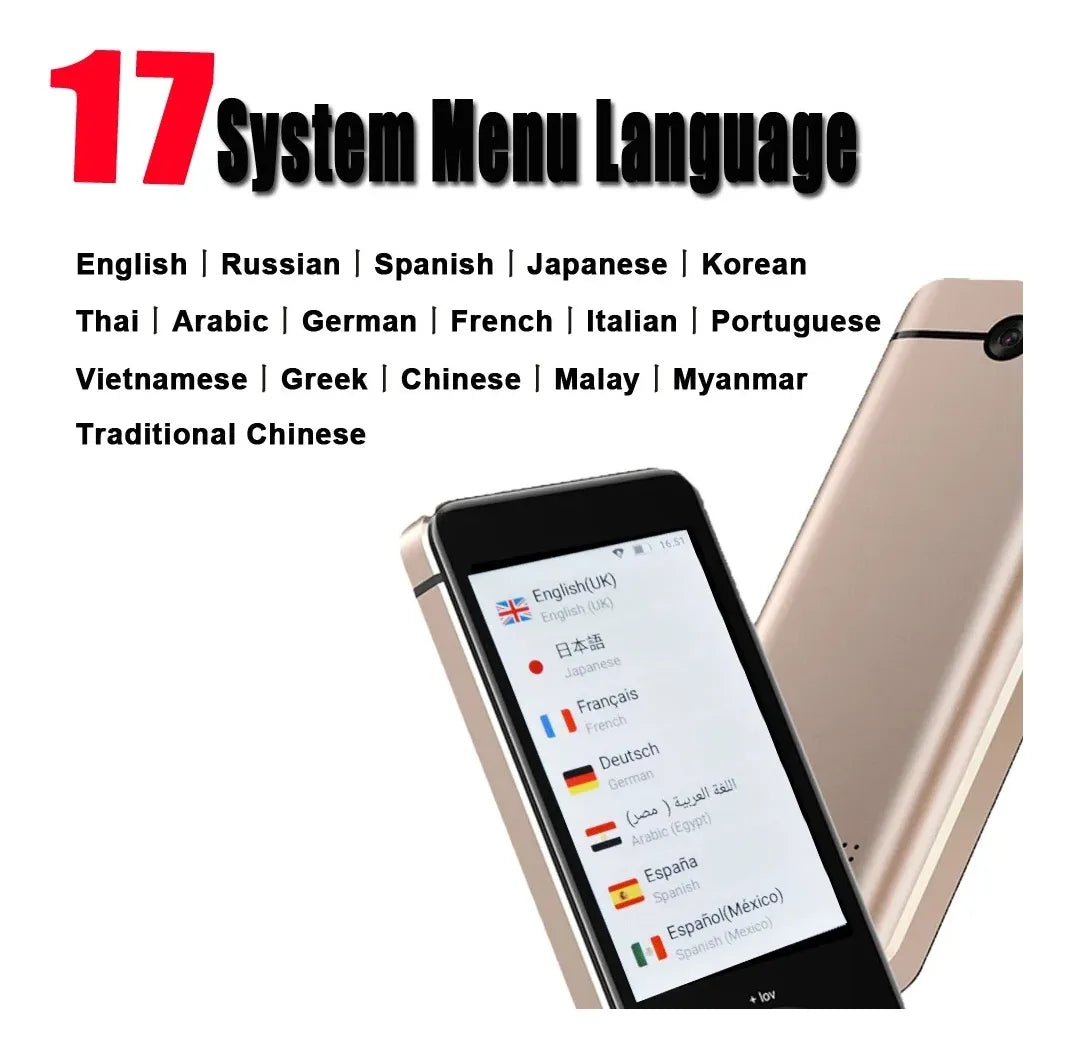 Traductor De Voz Instantáneo Sin Internet + 100 Idiomas Full Dorado Oscuro
