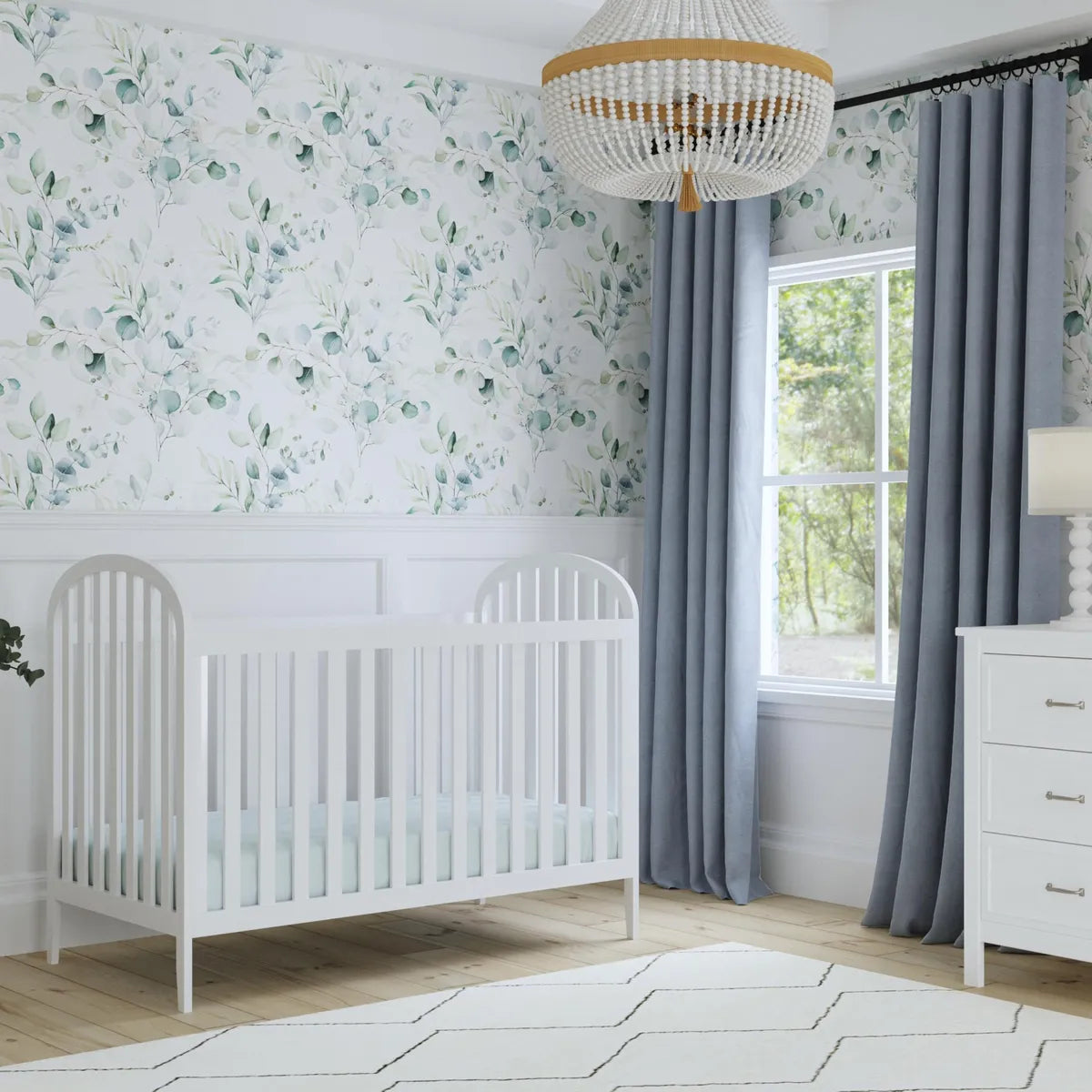 Cuna 3 En 1 Convertible A Cama Infantil Y Sofá Blanca