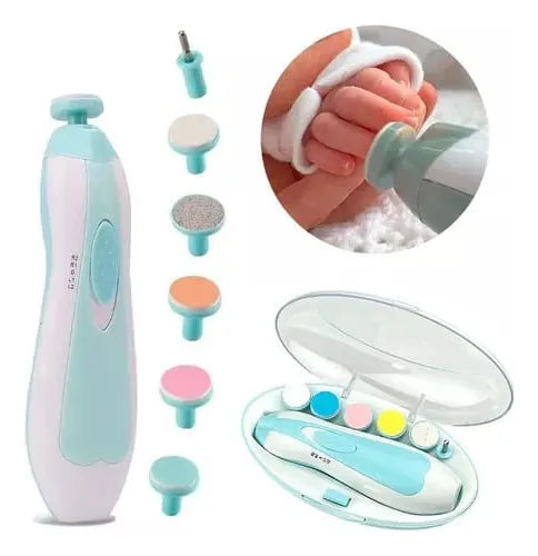 Lima De Uñas Para Bebes Con Lijas Intercambiables Azul Y Rosado