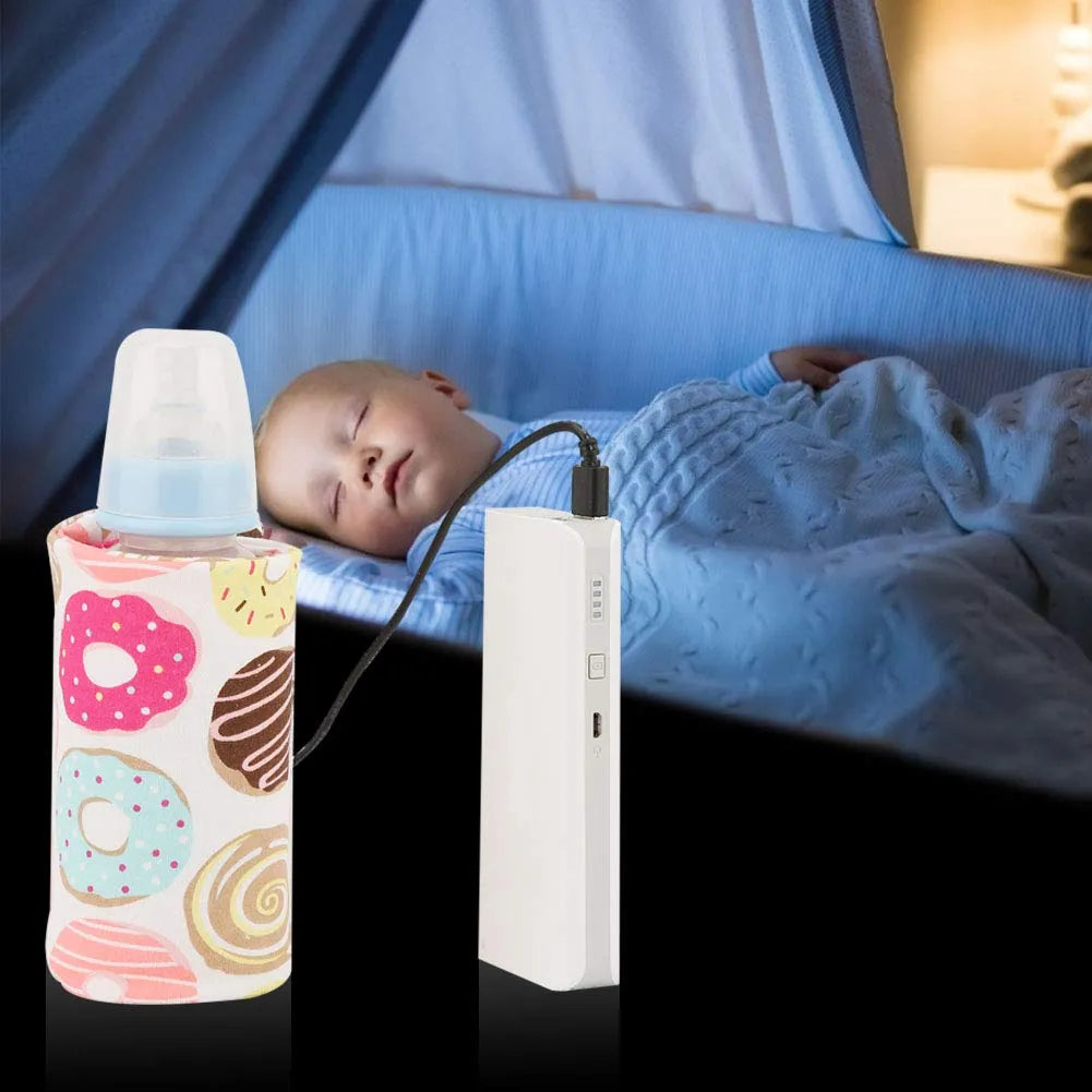 Botella Portátil Usb Para Calentar Leche De Viaje 12 Oz