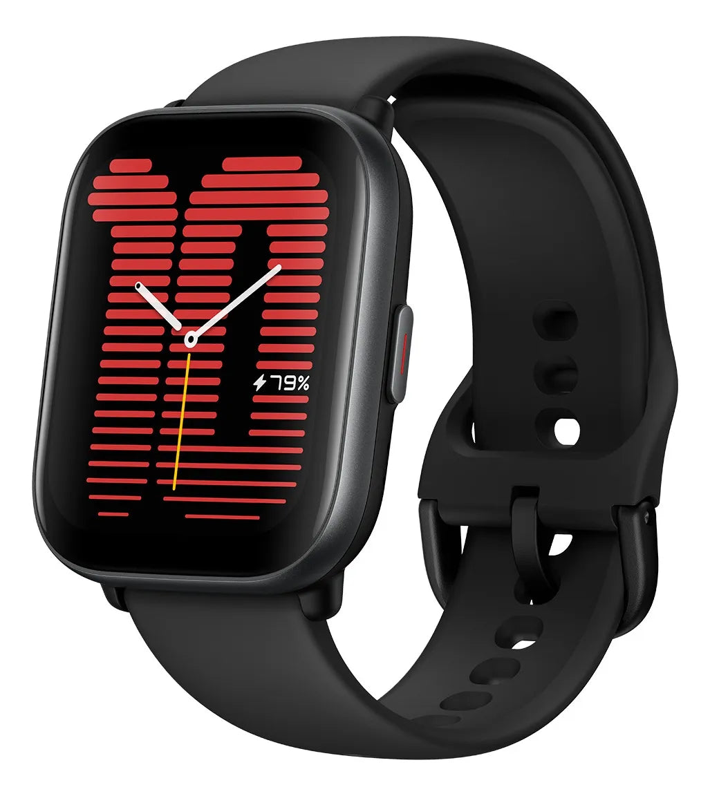 Smartwatch Amazfit Active Con Coach I A, Gps, Alexa (black) Color de la caja Negro Color de la correa Negro Diseño de la correa Liberación rápida