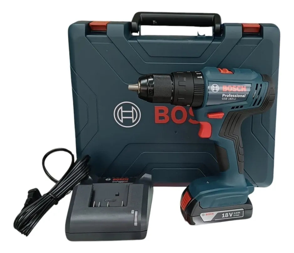 Taladro Inalambrico 18 Voltios Marca Bosch Gsb183li - Azul Oscuro