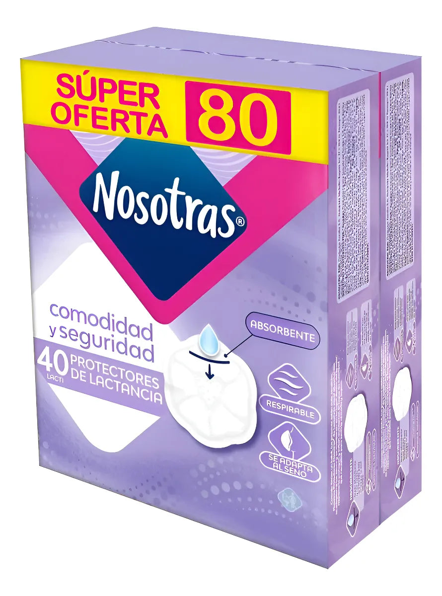 Protectores Lactinosotras 80und Blanco