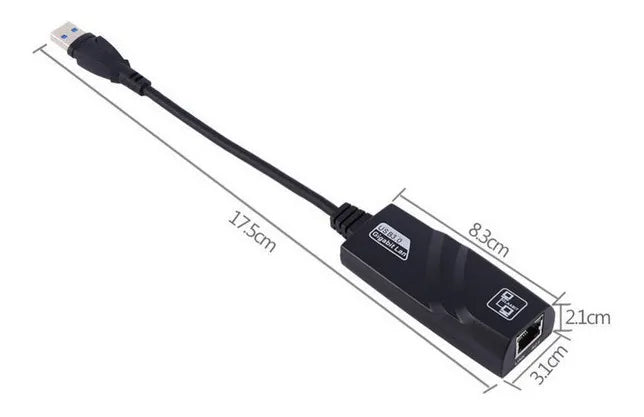 Tarjeta Convertidor Adaptador Usb 3.0 A Rj45 Red 1000 Mbps