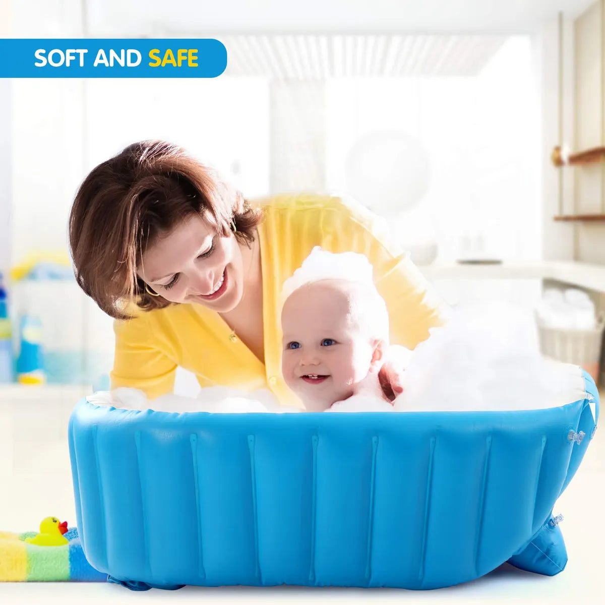Banera Inflable Para Bebe: Divertida Y Segura